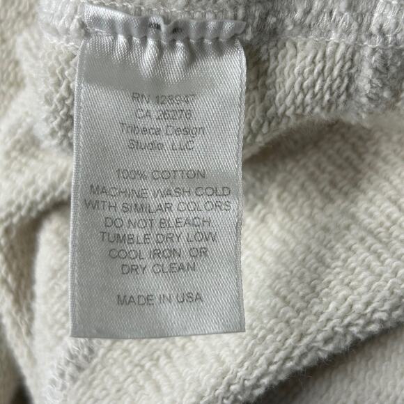 Nili Lotan Fletcher Lace Up Hoodie in Eggshell Size XS - Picture 8 of 14